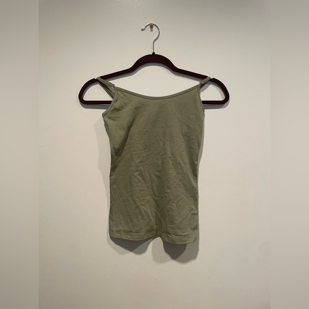 Long Olive tank top